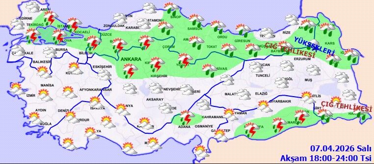 7 Nisan Meteoroloji Hava Durumu Raporu (2)