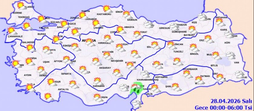 27 Nisan Pazartesi Hava Durumu (1)