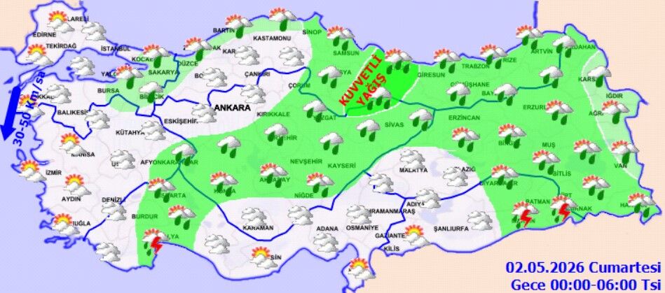 1 Mayıs’ta Hava Sert Değişecek (2)