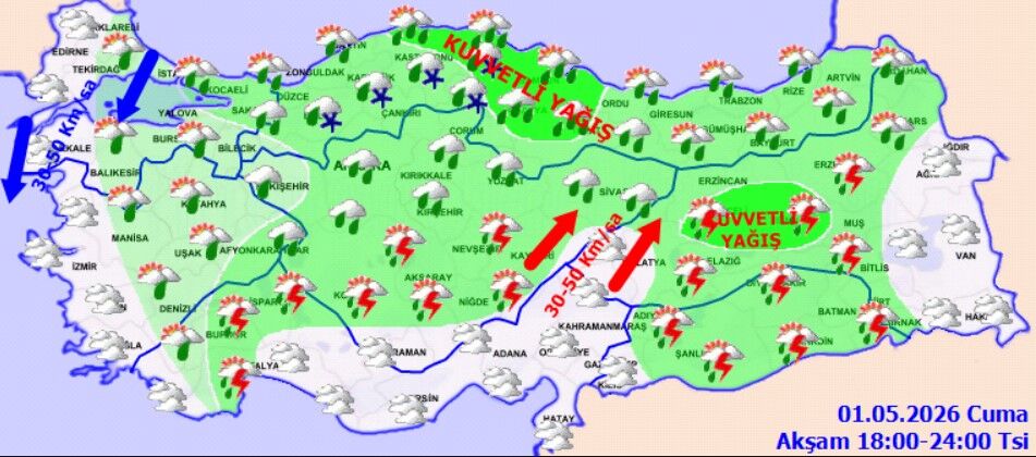1 Mayıs’ta Hava Sert Değişecek (3)