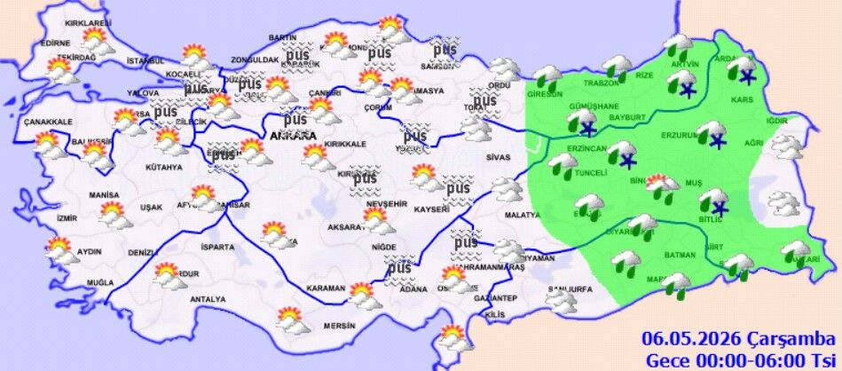 5 Mayıs Salı Hava Durumu (1)