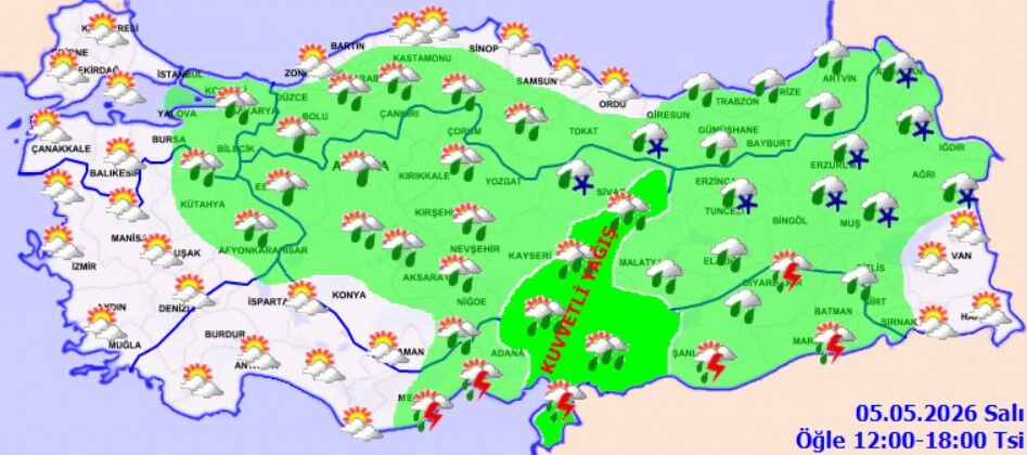5 Mayıs Salı Hava Durumu (3)