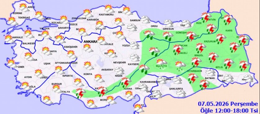 7 Mayıs’ta Hava Isınıyor Ama Yağış Alarmı Var (3)