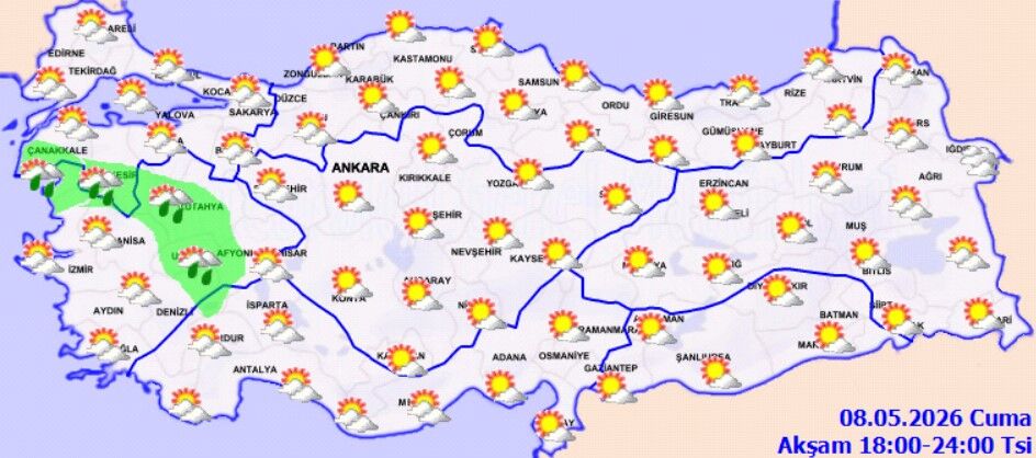 8 Mayıs Cuma Hava Durumu (2)