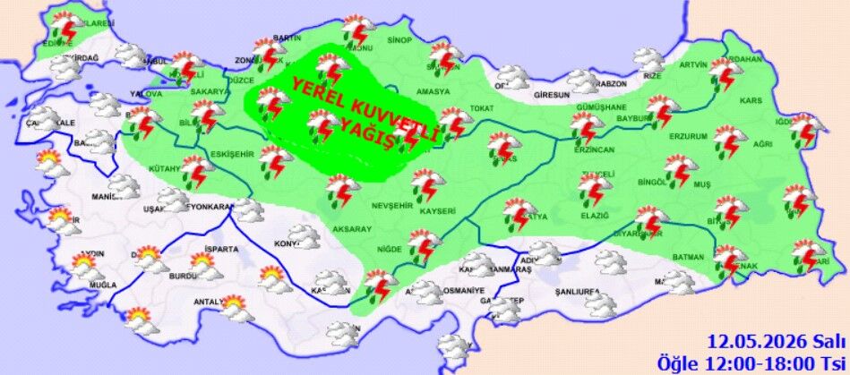 12 Mayıs Salı Hava Durumu (3)