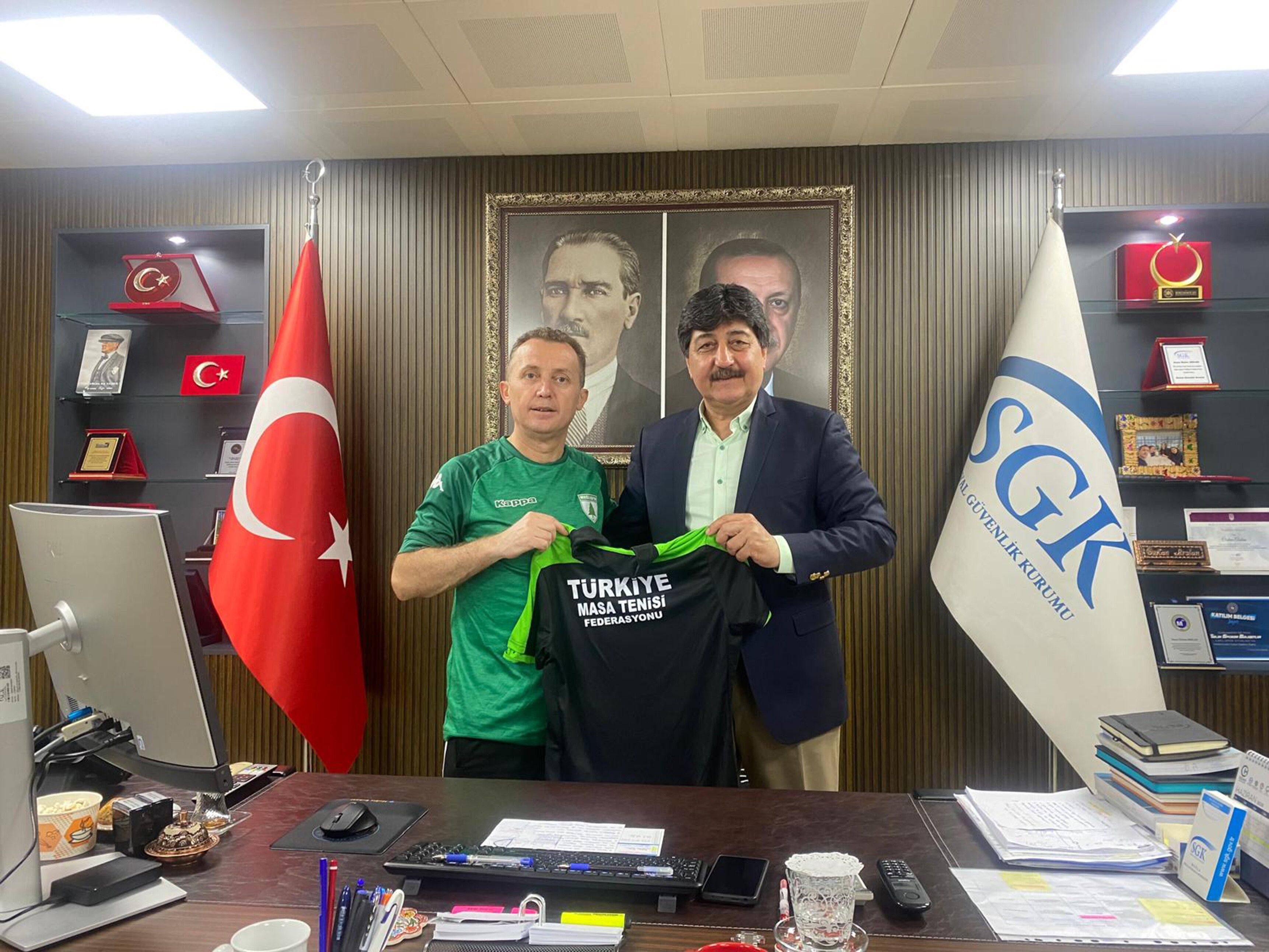SGK Personeli Masa Tenisi Turnuvasında Buluştu