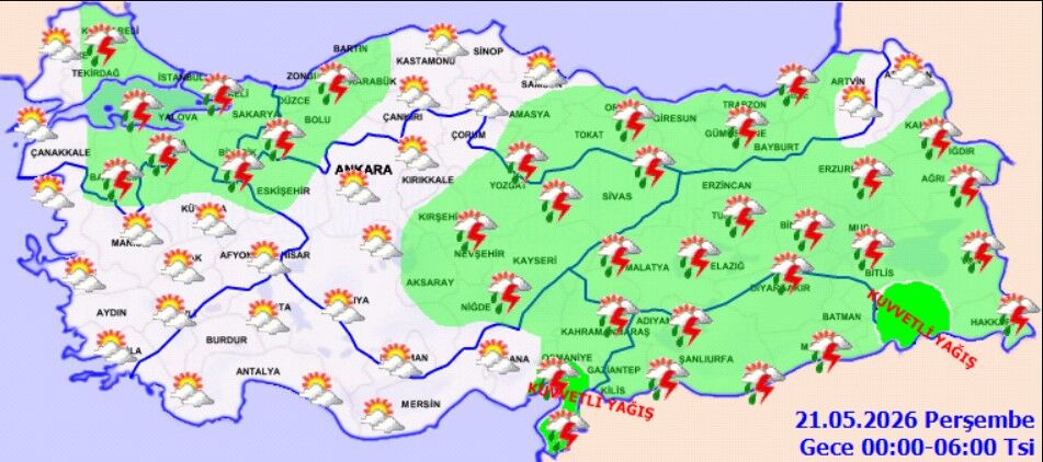 20 Mayıs Türkiye Hava Durumu (1)