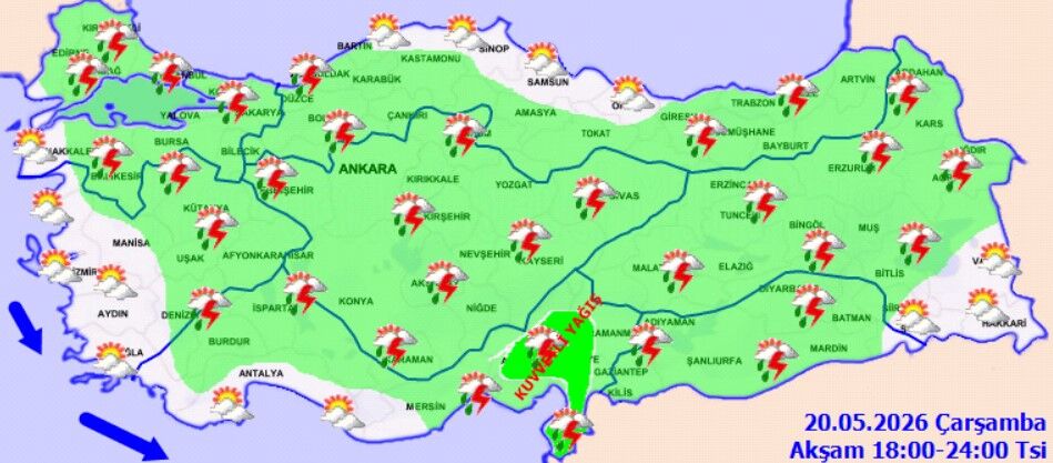 20 Mayıs Türkiye Hava Durumu (2)
