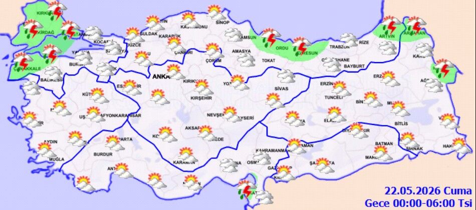 Türkiye Genelinde Sağanak Alarmı (1)