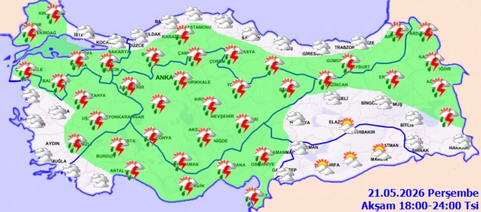 Türkiye Genelinde Sağanak Alarmı (2)