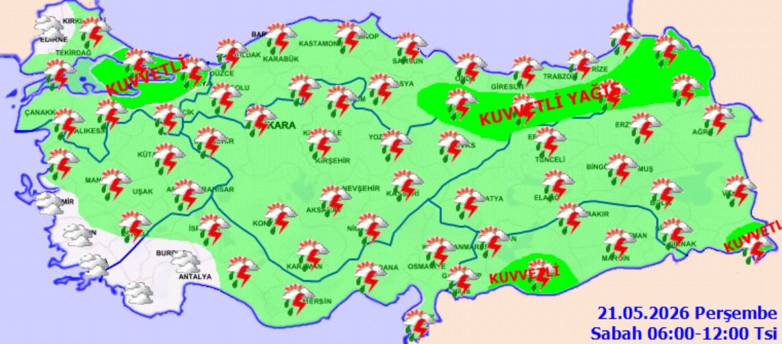 Türkiye Genelinde Sağanak Alarmı (4)