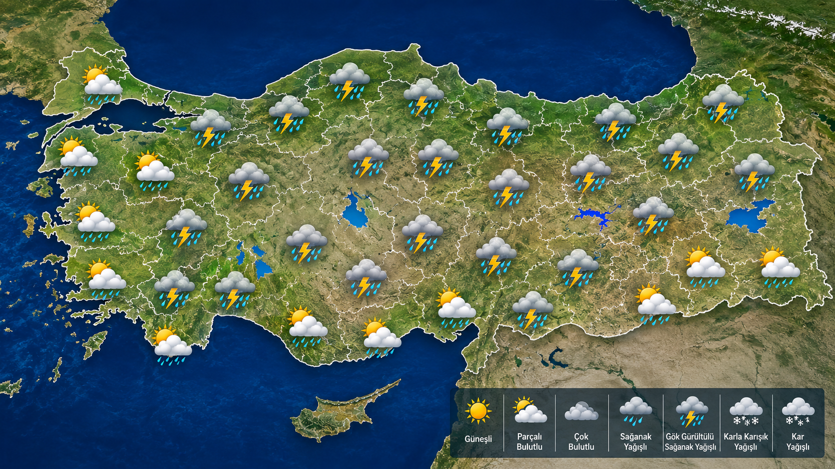 24 Mayıs’ta Türkiye Alarmda: Kuvvetli Yağış Geliyor