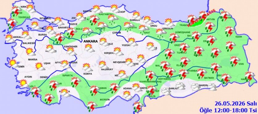 26 Mayıs Salı Hava Durumu (3)