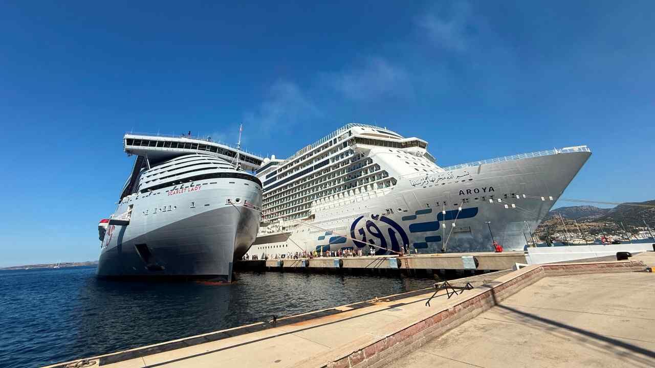 Bodrum’a İki Kruvaziyerle 4 Bin 625 Turist Geldi (1)
