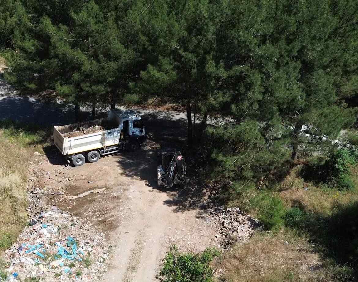 Muğla’da Kaçak Döküme Drone Ile Sıkı Takip (2)