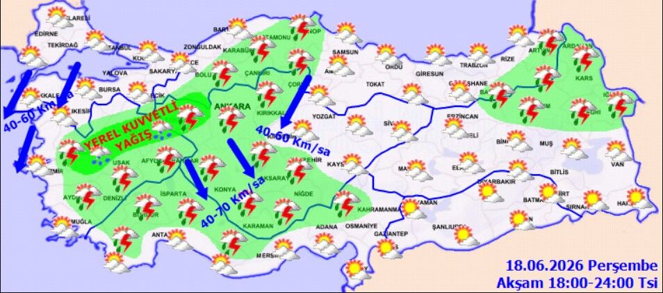 18 Haziran Hava Durumu Kuvvetli Sağanak Ve Rüzgar Alarmı (6)
