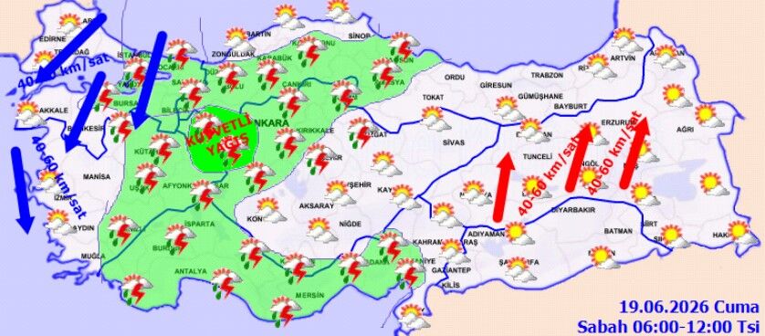 19 Haziran Hava Durumu Kuvvetli Sağanak Ve Rüzgar Uyarısı (3)