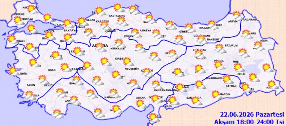 22 Haziran Hava Durumu Sağanak Ve Rüzgâr Uyarısı (5)