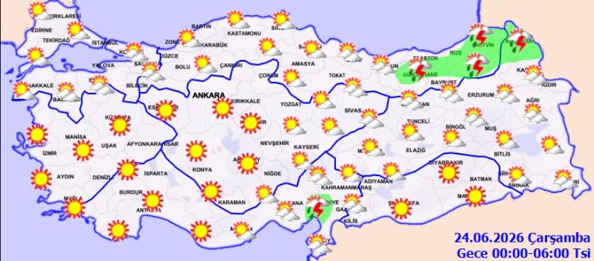 23 Haziran Hava Durumu Yağış Ve Fırtına Uyarısı (4)
