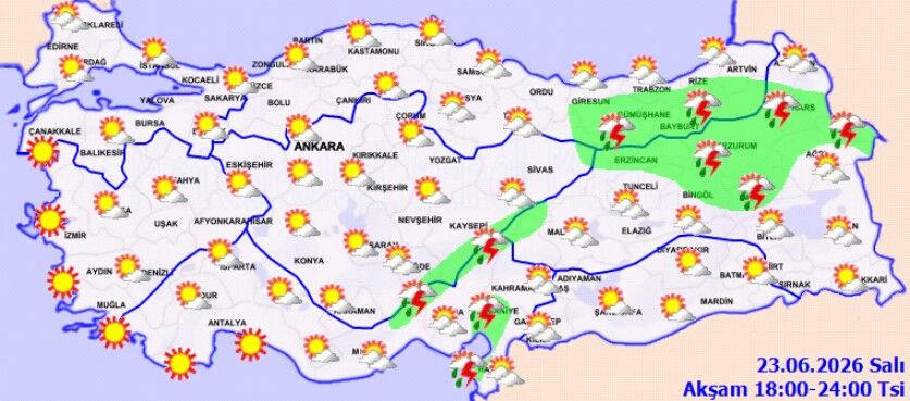 23 Haziran Hava Durumu Yağış Ve Fırtına Uyarısı (5)