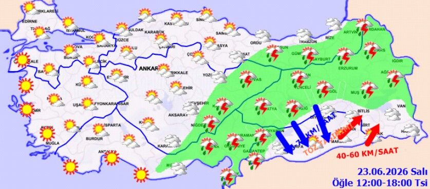 23 Haziran Hava Durumu Yağış Ve Fırtına Uyarısı (6)