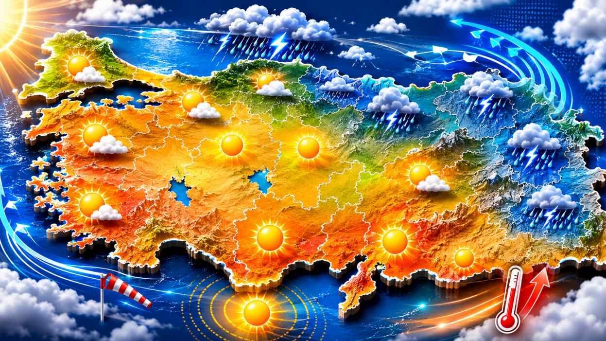 25 Haziran Hava Durumu Sıcaklar Sürüyor, Yağış Geliyor (2)