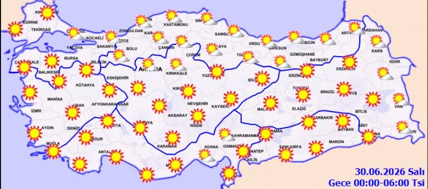 29 Haziran’da Türkiye’de Hava Isınıyor, Rüzgar Sertleşiyor (4)