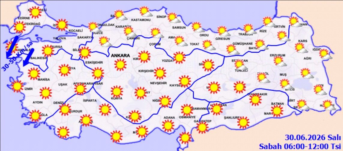 Türkiye'de Sıcaklıklar 40 Dereceyi Bulacak (1)