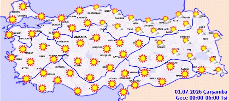 Türkiye'de Sıcaklıklar 40 Dereceyi Bulacak (3)