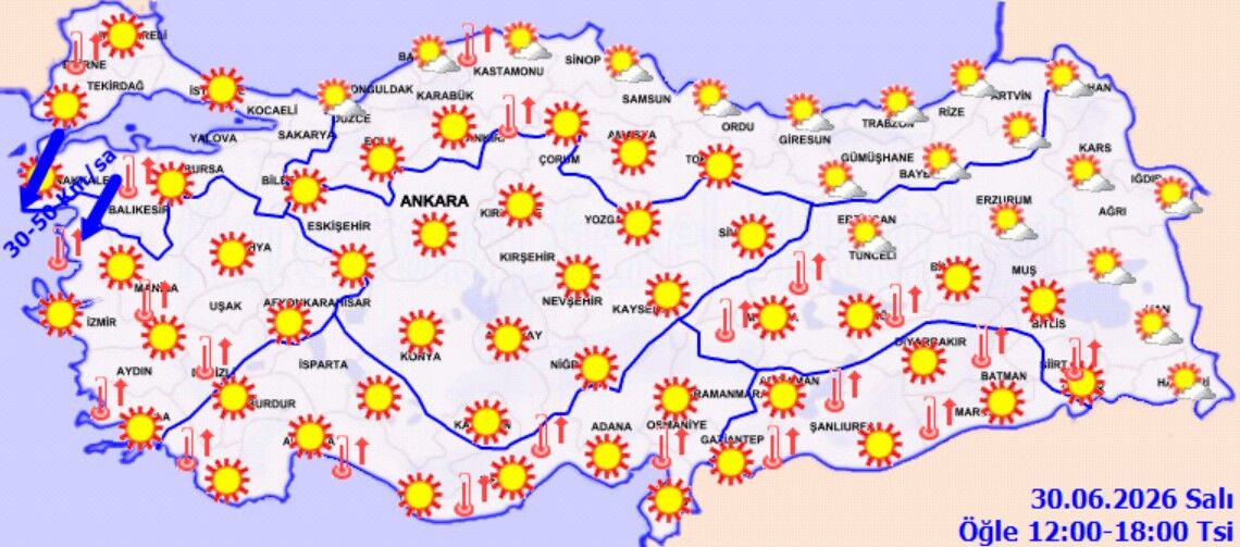Türkiye'de Sıcaklıklar 40 Dereceyi Bulacak (5)
