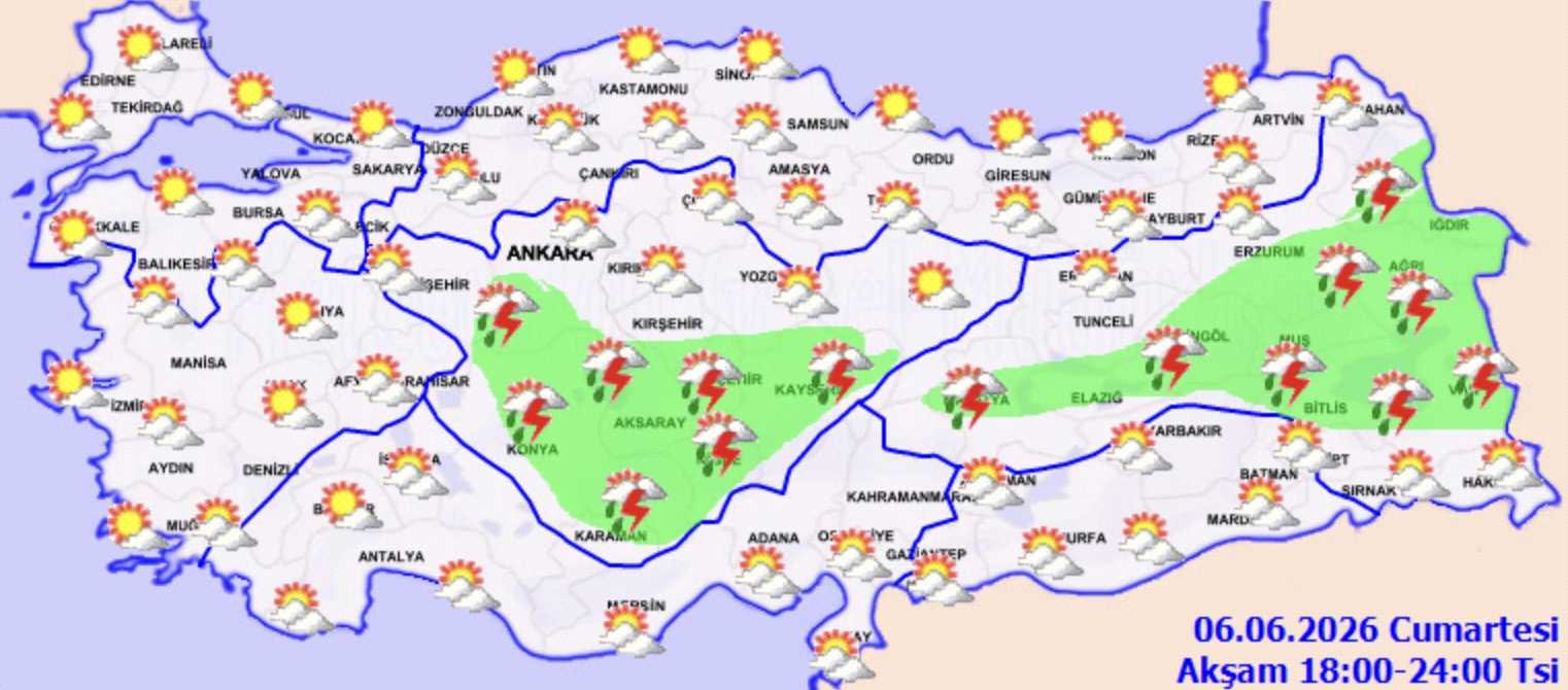 7 Haziran’da Türkiye’de Hava Nasıl Olacak?Ekran Resmi 2026 06 06 22.11.03