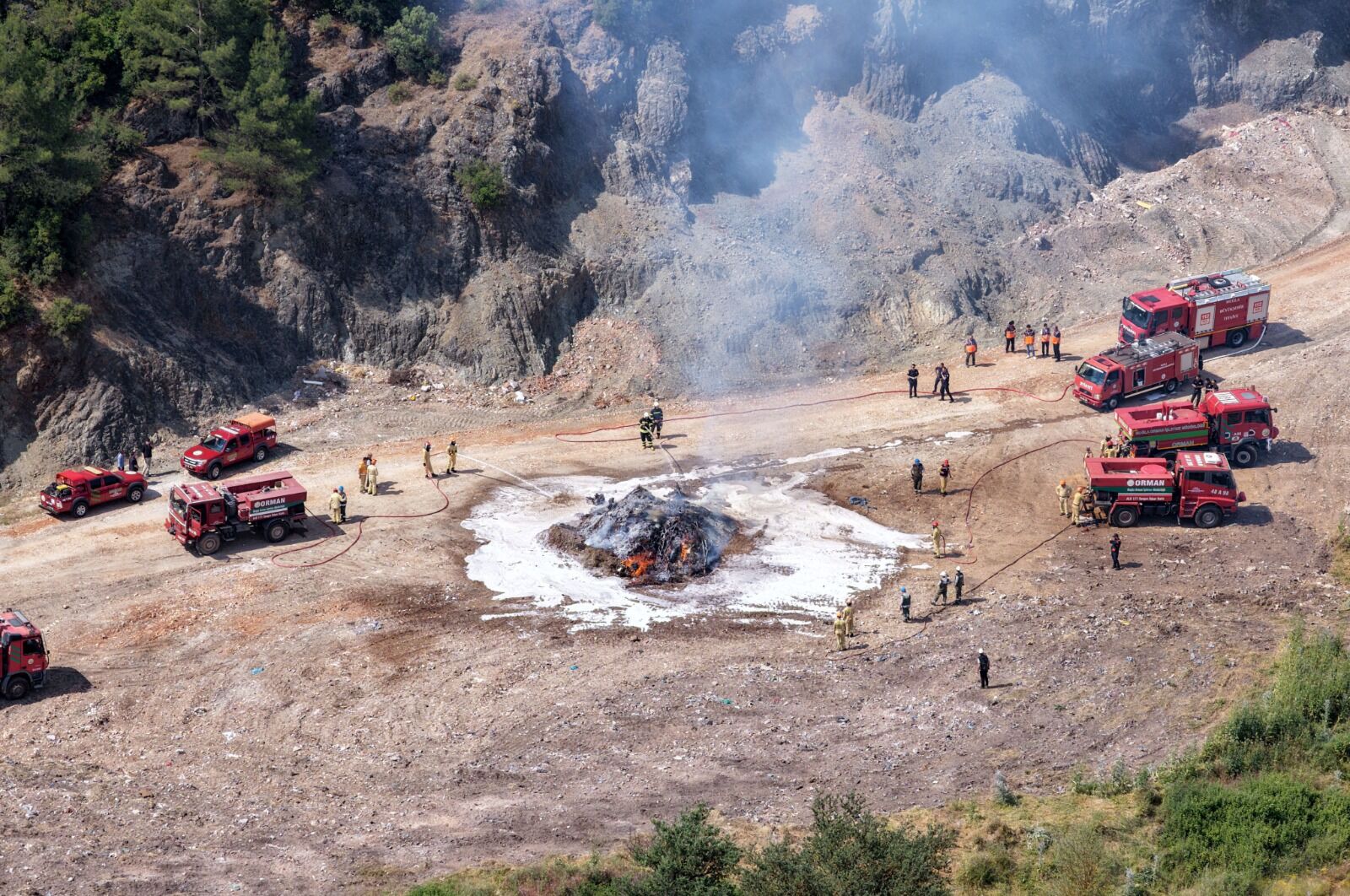 Muğla’da Kurumların Katılımıyla Yangın Tatbikatı Yapıldı (7)