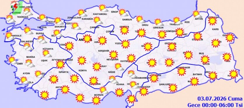2 Temmuz Hava Durumu Sıcaklık Ve Sağanak Uyarısı (4)