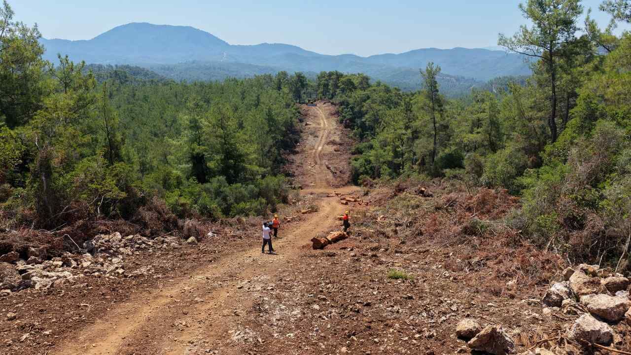 Muğla’da Yangın Emniyet Yolları Genişliyor (4)