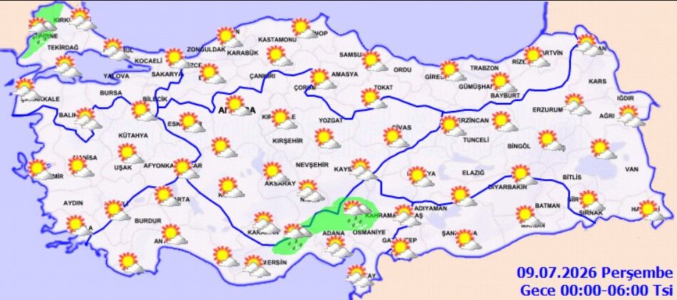 8 Temmuz Çarşamba Türkiye Geneli Hava Durumu (4)