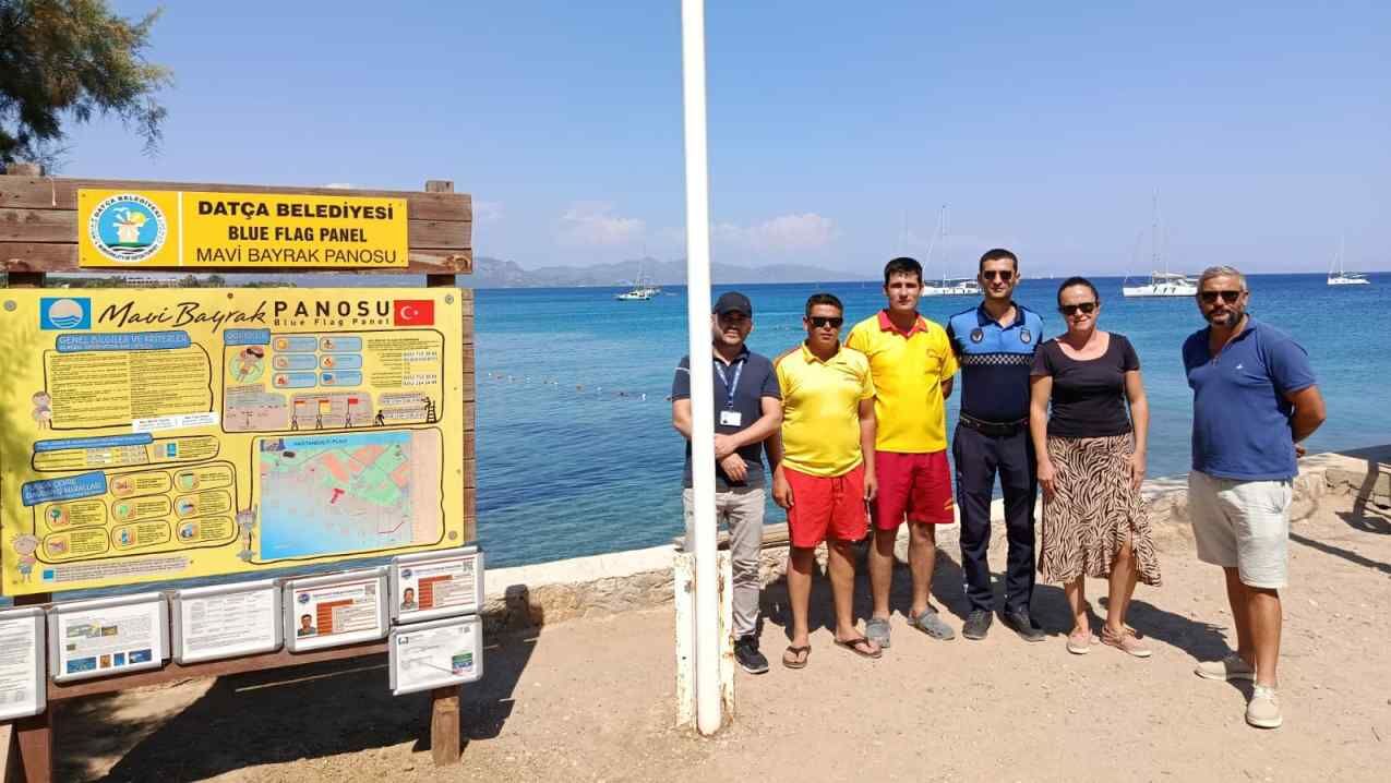 Datça Hastanealtı Plajı Mavi Bayrak’ı Korudu (5)