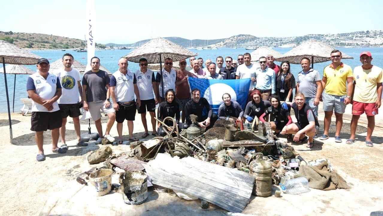 Bodrum’da Denizden 370 Kilogram Atık Çıkarıldı (4)