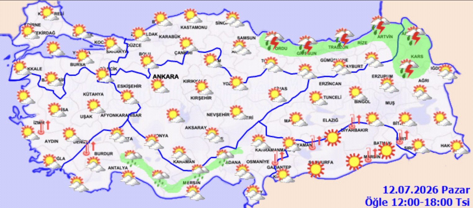 Türkiye’de Sıcaklık Artıyor, Bazı Illerde Yağış Var1