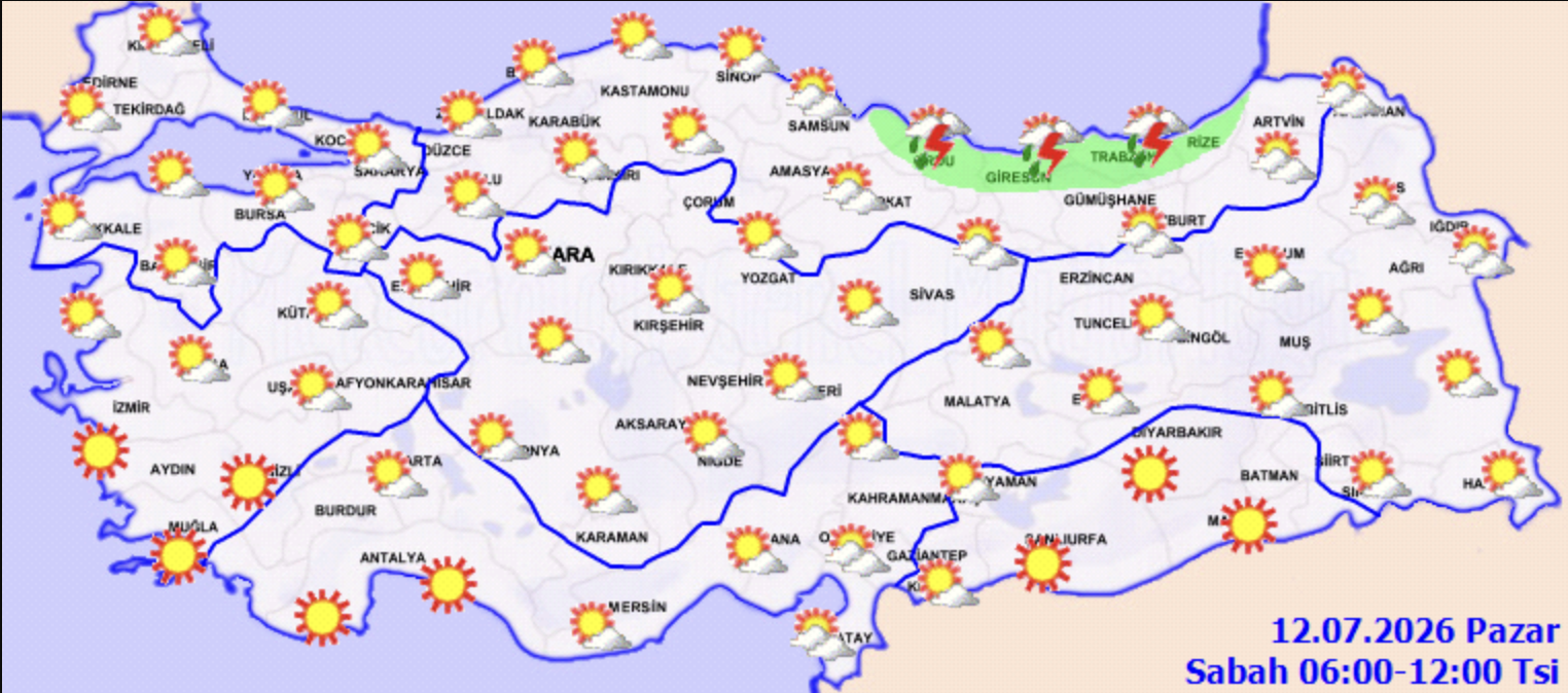 Türkiye’de Sıcaklık Artıyor, Bazı Illerde Yağış Var3