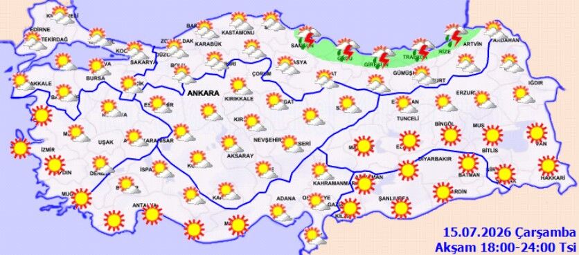 15 Temmuz Hava Durumu Yağış Ve Rüzgar Uyarısı (4)