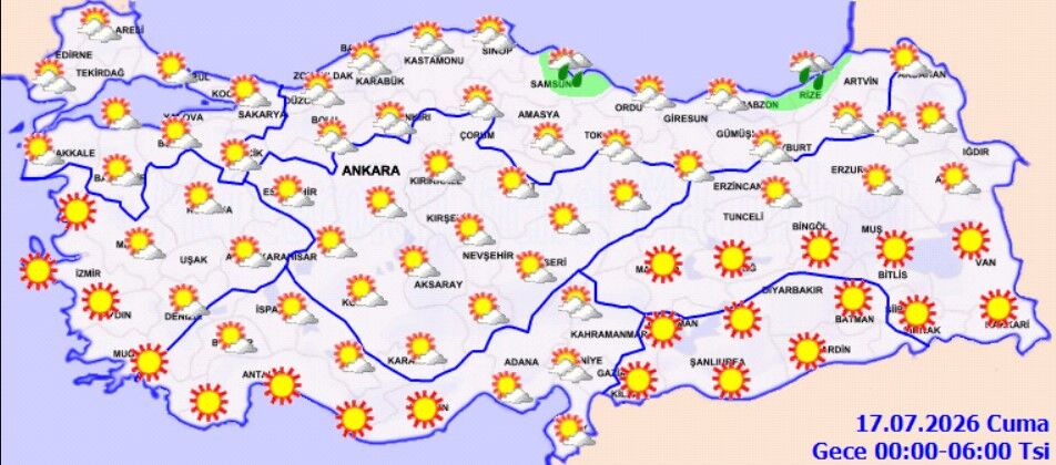 16 Temmuz Hava Durumu Kuvvetli Yağış Uyarısı (3)