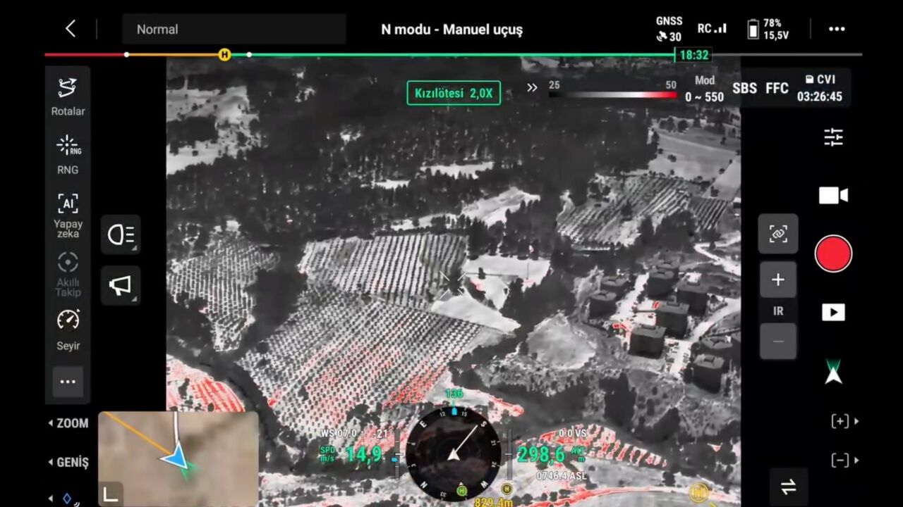 Muğla'da Ziraat Yangınları Drone Ile İzleniyor3