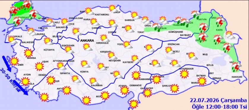 Meteoroloji Uyardı Sağanak Ve Kavurucu Sıcak Geliyor (2)