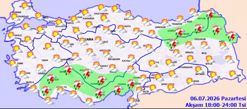 6 Temmuz Pazartesi Hava Durumu (3)
