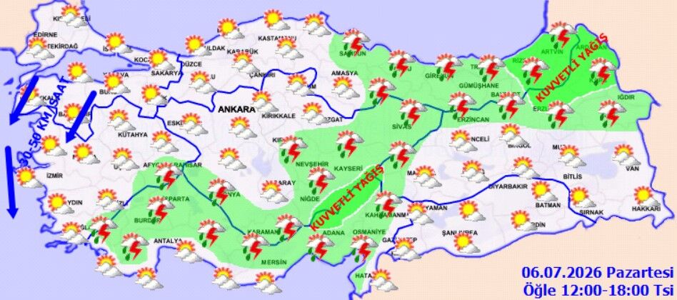 6 Temmuz Pazartesi Hava Durumu (4)