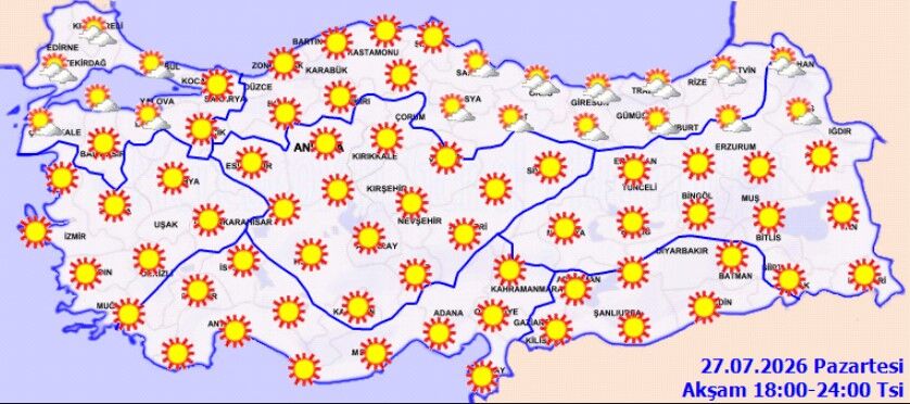 27 Temmuz Hava Durumu Alarmı Bu Illerde Yağış Sert Vuracak (3)
