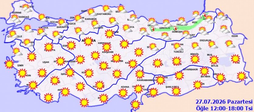 27 Temmuz Hava Durumu Alarmı Bu Illerde Yağış Sert Vuracak (4)