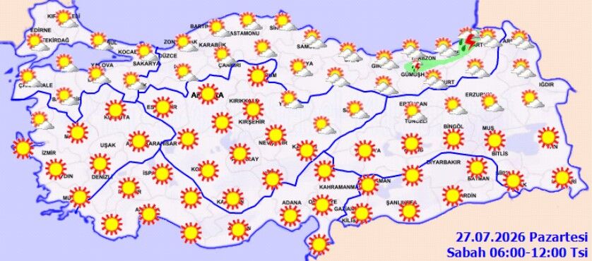 27 Temmuz Hava Durumu Alarmı Bu Illerde Yağış Sert Vuracak (5)