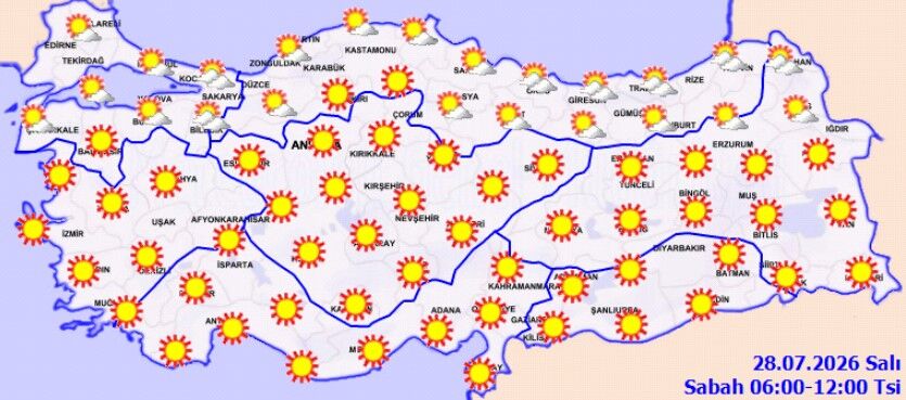 28 Temmuz Hava Tahmini Rüzgar 60 Kilometreyi Bulacak (3)