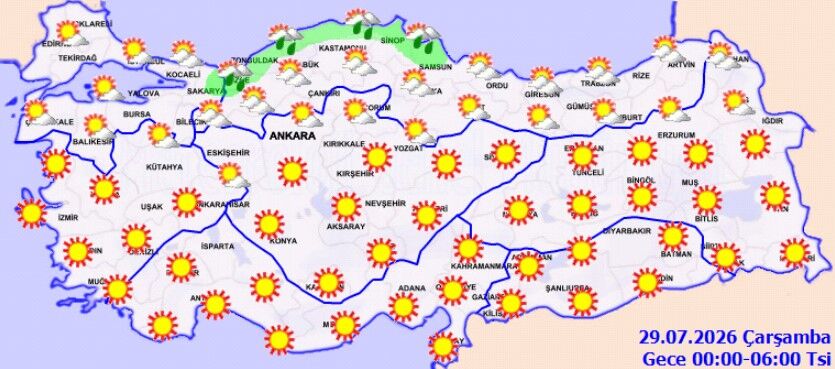 28 Temmuz Hava Tahmini Rüzgar 60 Kilometreyi Bulacak (6)